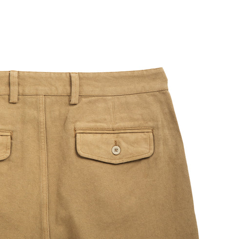 Sunflower Pleated Shorts Khaki 4134 Degli Uberti